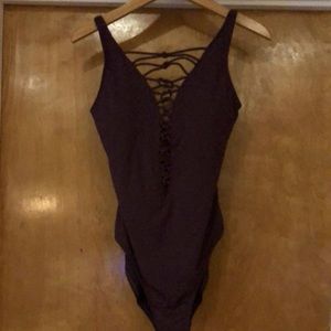 NWT Bleu Rod Beattie PURPLE SWIMSUIT SIZE 8